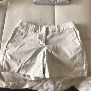 Nike white golf shorts